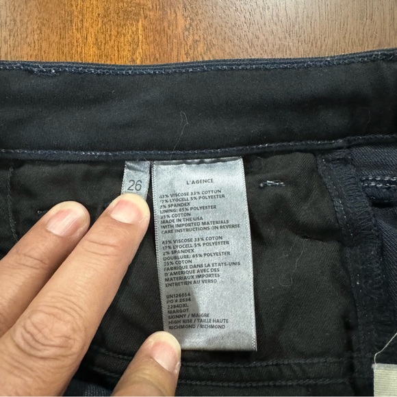 L'Agence Margot Jeans Skinny High Rise Jeans Size 26 - Picture 4 of 7